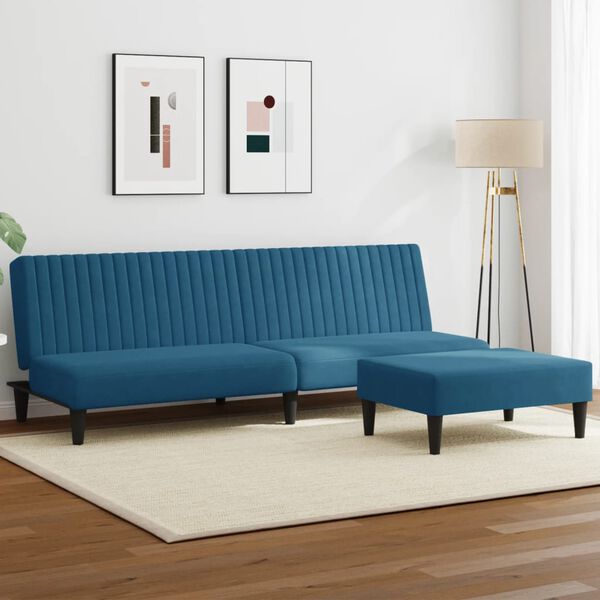 vidaXL Ensemble de canap&eacute;s 2 pcs jaune velours