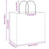 vidaXL Sacs en papier 50 pcs avec poign&eacute;es blanc 26x17x25 cm
