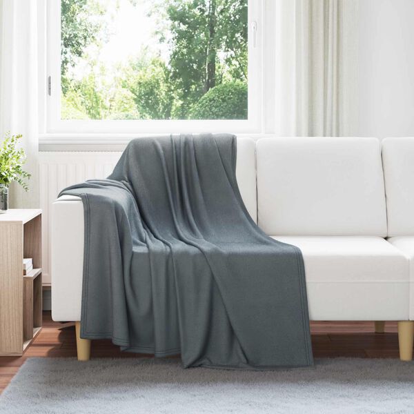 vidaXL Couvertures &agrave; jeter 6 pcs Gris fonc&eacute; 170 x 130 cm Toison