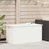 vidaXL Bo&icirc;te de Rangement Ext&eacute;rieure Blanc 100 x 50,5 x 50 cm Acier