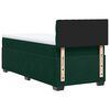 vidaXL Sommier &agrave; lattes de lit avec matelas Vert fonc&eacute; 100x200 cm