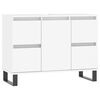 vidaXL Armoire de salle de bain blanc 80x33x60 cm bois d'ing&eacute;nierie