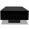 vidaXL Table basse Haute brillance Noir