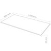 vidaXL Plaque de MDF Rectangulaire 120x60 cm 25 mm