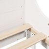vidaXL Cadre de lit sans matelas blanc 200x200 cm bois massif de pin