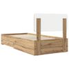 vidaXL Cadre de lit Ch&ecirc;ne artisanal 90 x 190 cm Bois d'ing&eacute;nierie