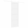 vidaXL Porte coulissante Blanc 73,5 x 211 cm Pin massif