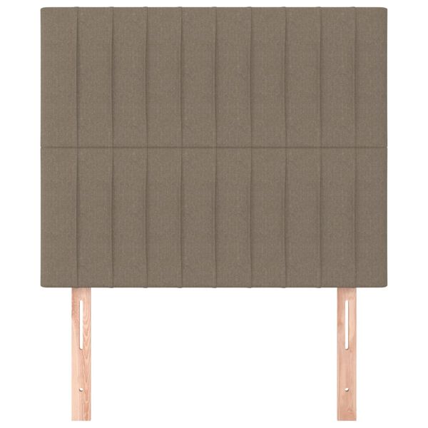 vidaXL T&ecirc;te de lit Taupe 80x5x118/128 cm Tissu