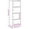 vidaXL Biblioth&egrave;que blanc 40x24x102 cm bois d'ing&eacute;nierie