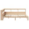 vidaXL Lit biblioth&egrave;que sans matelas 120x200 cm bois de pin massif