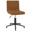 vidaXL Chaises pivotantes &agrave; manger lot de 4 marron velours