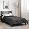 vidaXL Duvet d'&eacute;t&eacute; simple Noir et anthracite 220 x 135 cm Microfibre