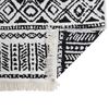 vidaXL Tapis Noir et blanc 120x180 cm Coton