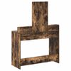 vidaXL Table de Toilette avec tiroir Ch&ecirc;ne fum&eacute; 100 x 41 x 140 cm