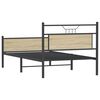 vidaXL Cadre de lit sans matelas ch&ecirc;ne sonoma 100x190 cm