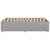 vidaXL Cadre de lit sans matelas gris clair 120x200 cm tissu