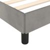 vidaXL Cadre de lit sans matelas gris clair 120x190 cm velours