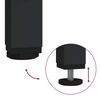 vidaXL Unites TV 2 pcs Ch&ecirc;ne noir 210 x 35 x 41 cm Bois d'ing&eacute;nierie