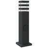 vidaXL Lampadaire d'ext&eacute;rieur avec sortie noir 50 cm aluminium