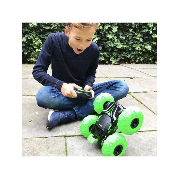 Exost Voiture jouet de cascade radioguid&eacute;e 360 Tornado Vert 1:10