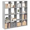 vidaXL Biblioth&egrave;que sonoma gris 137,5x29x137,5 cm bois d'ing&eacute;nierie