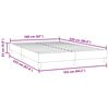 vidaXL Cadre de lit sans matelas noir 160x220 cm velours