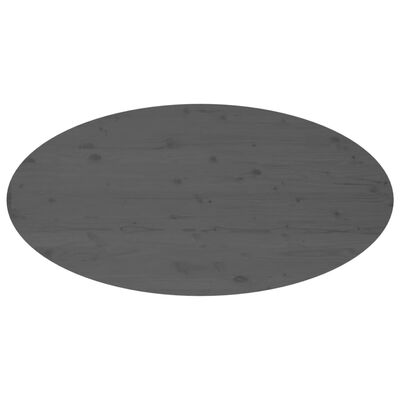 vidaXL Table basse Gris 110x55x45 cm Bois massif de pin