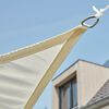 Livin'outdoor Tissu d'ombrage Como Polyester triangle 3,6x3,6 m Blanc