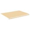 vidaXL Tissu de remplacement pour auvent jaune et blanc 480x345 cm polyester