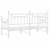 vidaXL Cadre de lit de jour Blanc 75 x 190 cm Acier