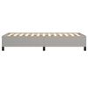 vidaXL Cadre de lit sans matelas gris clair 100x200 cm tissu