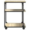 vidaXL Support d'imprimante &agrave; 3 niveaux ch&ecirc;ne sonoma 43x48x64 cm