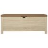 vidaXL Bo&icirc;te de rangement coussin Ch&ecirc;ne sonoma 105x40x45 cm Agglom&eacute;r&eacute;