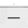 vidaXL Cabinet de chevet avec tiroir Blanc brillant 38 x 38 x 66 cm