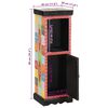 vidaXL Commode Multicolore 30 x 30 x 90 cm Bois de mangue massif