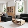 vidaXL Ensemble de Canap&eacute;s 3 pcs Noir 221 x 80 x 80 cm Velours