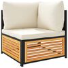 vidaXL Salon de jardin avec coussins 10 pcs bois d'acacia solide