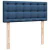 vidaXL Sommier &agrave; lattes de lit avec matelas Bleu 120x200 cm Tissu