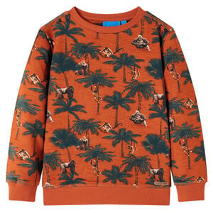 vidaXL Sweatshirt pour enfants rouille clair 116