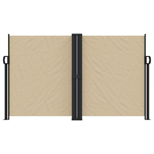 vidaXL Auvent lat&eacute;ral r&eacute;tractable beige 140x1200 cm
