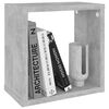 vidaXL &Eacute;tag&egrave;res cube murales 2 pcs Gris b&eacute;ton 26x15x26 cm