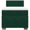 vidaXL Sommier &agrave; lattes de lit avec matelas Vert fonc&eacute; 90x190 cm