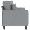 vidaXL Canap&eacute; &agrave; 2 places Gris clair 140 cm Tissu