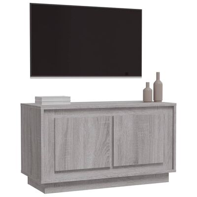 vidaXL Meuble TV sonoma gris 80x35x45 cm bois d'ingénierie