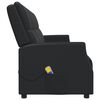 vidaXL Fauteuil de massage inclinable 4 places noir similicuir