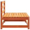 vidaXL Canap&eacute; de jardin sans accoudoirs cire marron bois de pin massif