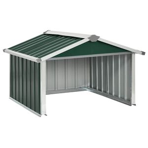 vidaXL Abri tondeuse robot de jardin 92x97x63 cm Acier galvanis&eacute; Vert