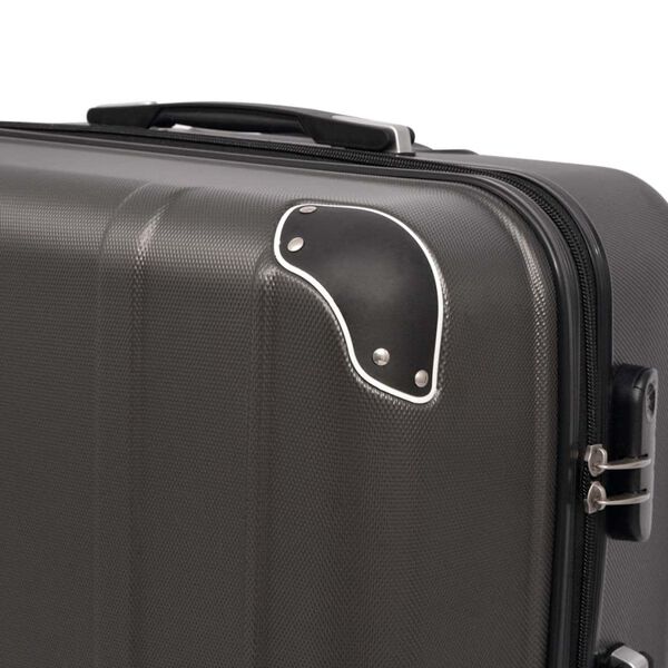 vidaXL Ensemble de valises &agrave; roulettes quatre pi&egrave;ces Anthracite