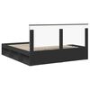vidaXL Cadre de lit Noir 180 x 200 cm Bois de pin massif