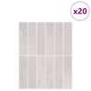 vidaXL Carrelage rectangulaire 20 pcs Beige 29 x 23 x 0,08 cm
